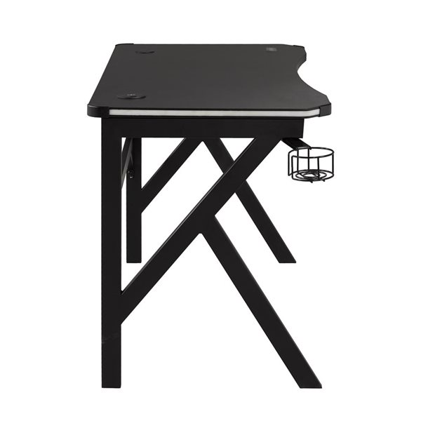 Brassex Pepita 23.75-in Black Modern/contemporary Gaming Desk