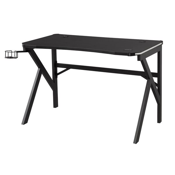 Brassex Pepita 23.75-in Black Modern/contemporary Gaming Desk