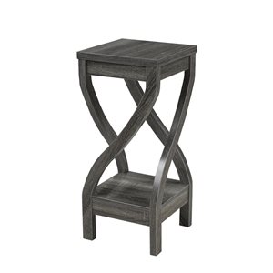 Brassex Addison 1-piece Grey Wood Accent Table