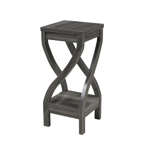 Table d'appoint Addisson en bois gris par Brassex