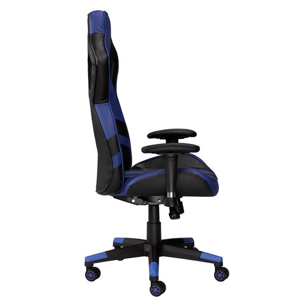 Brassex Ariela Black/blue Contemporary Ergonomic Adjustable Height