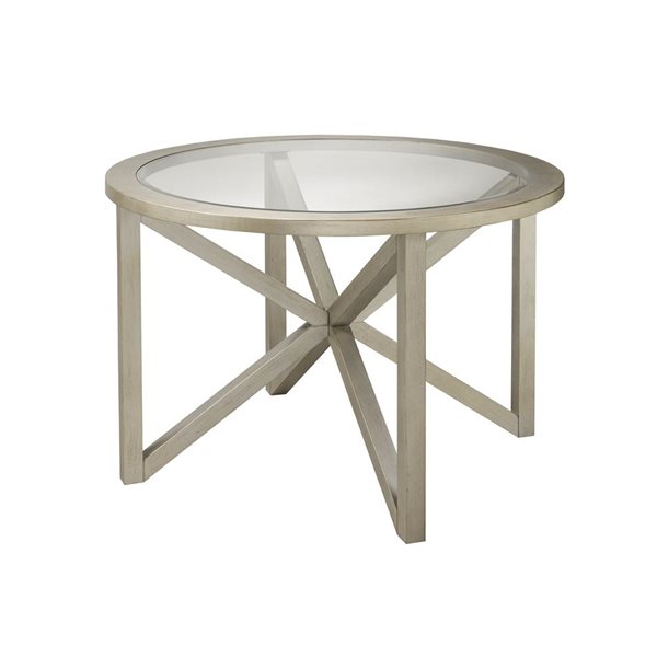 Brassex Gray Wood Round Bar Table