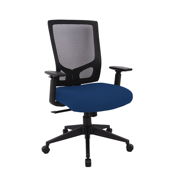 Brassex Black Contemporary Ergonomic Adjustable Height Swivel Office   332010672 MainImage 001 L 