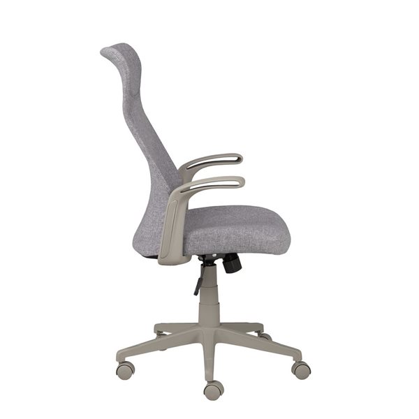 Chaise de bureau pivotante ergonomique ajustable en hauteur Alexis Brassex grise