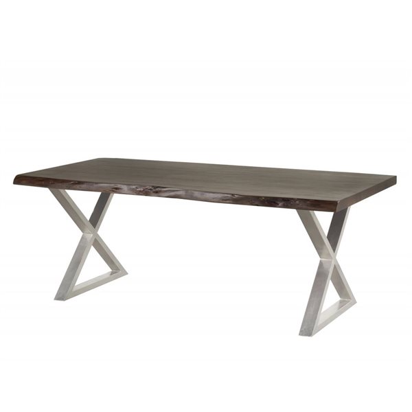 Brassex Dark Oak Wood Rectangular Bar Table