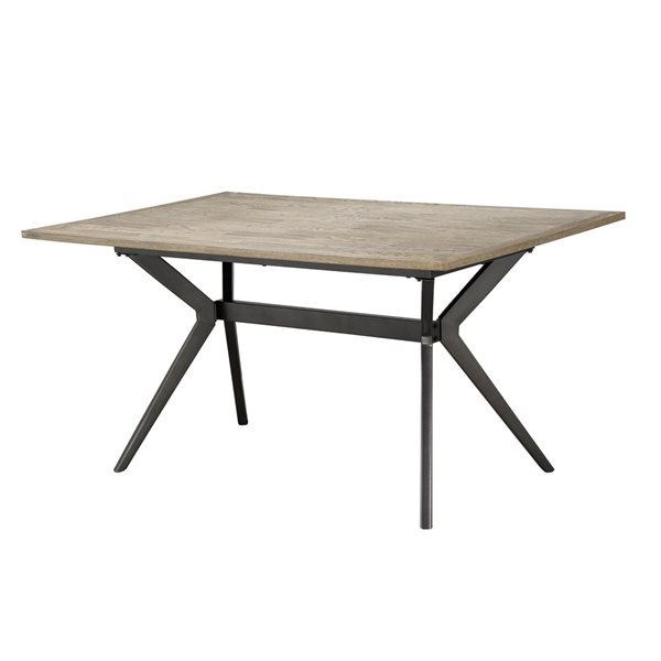 Table à hauteur de bar rectangulaire en bois brun par Brassex