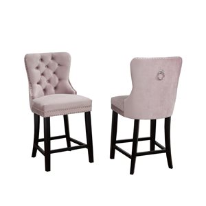 Tabourets de bar Verona beige par Brassex (paquet de 2)