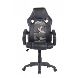 Brassex Aria Black/red Contemporary Ergonomic Adjustable Height Swivel Gaming Chair