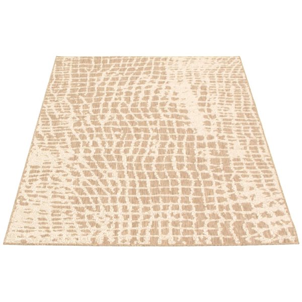 Tapis Sisal Safari par ECARPET rectangulaire taupe et champagne de 8 pi x 10 pi