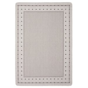 Tapis Nadia par ECARPET rectangulaire gris de 4,5 pi x 6,5 pi