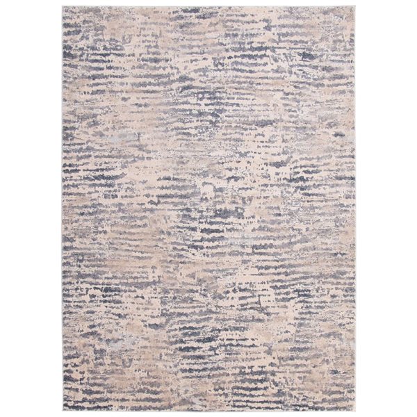 Tapis Noelle par ECARPET rectangulaire taupe de 6,5 pi x 9,5 pi