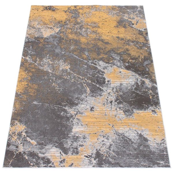 Tapis Sandstone par ECARPET rectangulaire gris de 8 pi x 10 pi