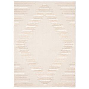 ECARPET Santee 6.5-ft x 9.5-ft Beige Rectangular Area rug