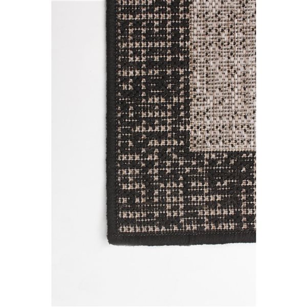 Tapis D'escalier Floordirekt Pure Nature En Sisal - 65x23,5 Cm Gris - Bord Tissu - Auto-adhésif - Protection Marche