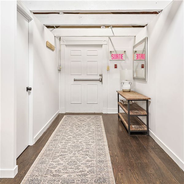 ECARPET Olivia 2.5-ft x 8-ft Ivory Rectangular Runner