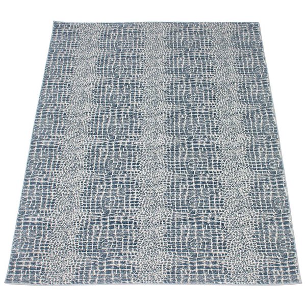 ECARPET Talia 5.25-ft x 7.25-ft Blue Rectangular Area rug