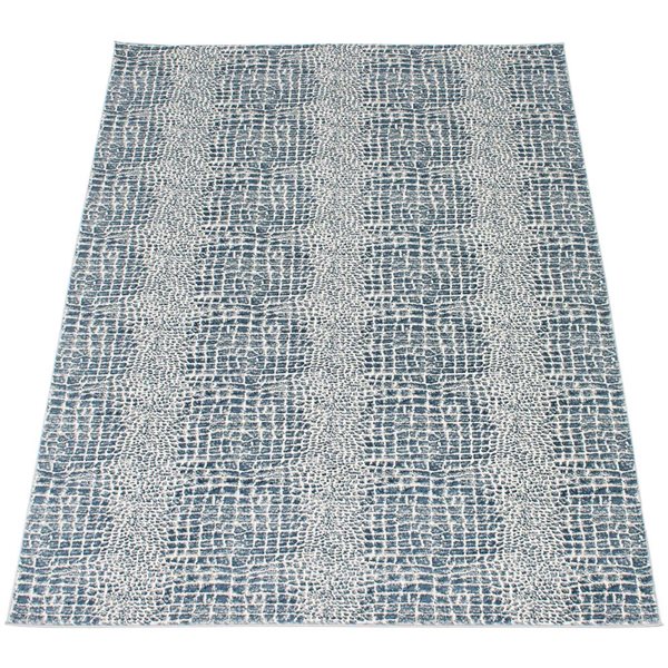 ECARPET Talia 4-ft x 6-ft Navy Blue Rectangular Area rug