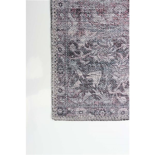 Tapis Sultan par ECARPET rectangulaire gris de 7,75 pi x 10 pi