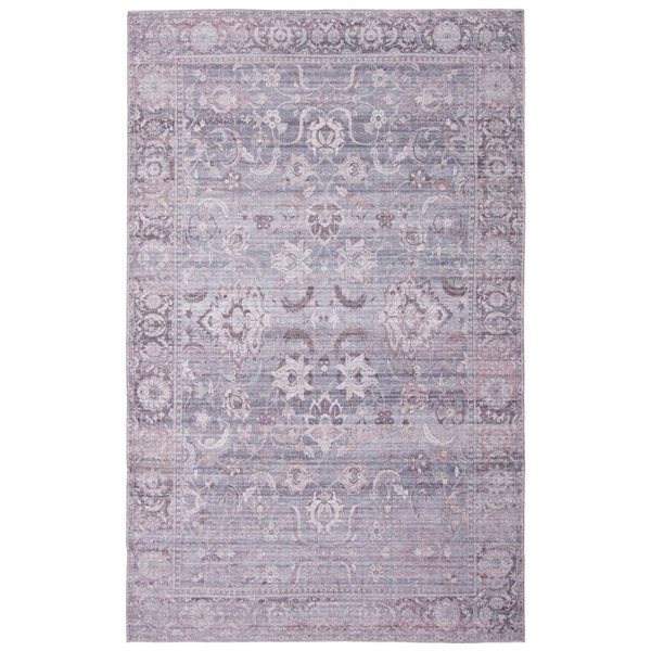 ECARPET Sultan 7.75-ft x 10-ft Grey Rectangular Area rug