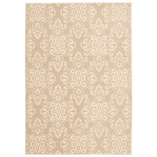 ECARPET Patty 6.5-ft x 9.5-ft Ivory Rectangular Area rug