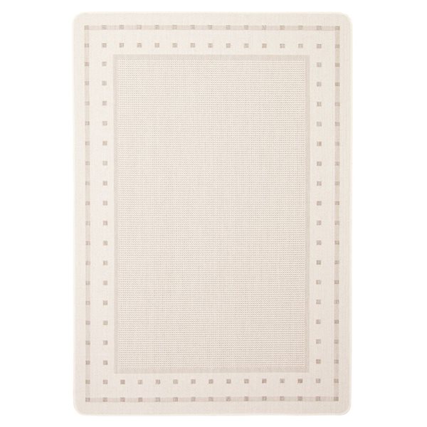 Tapis Nadia par ECARPET rectangulaire crème de 4,5 pi x 6,5 pi