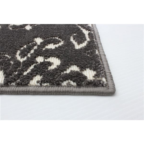 ECARPET Patty 2.75-ft x 5-ft Grey Rectangular Area rug