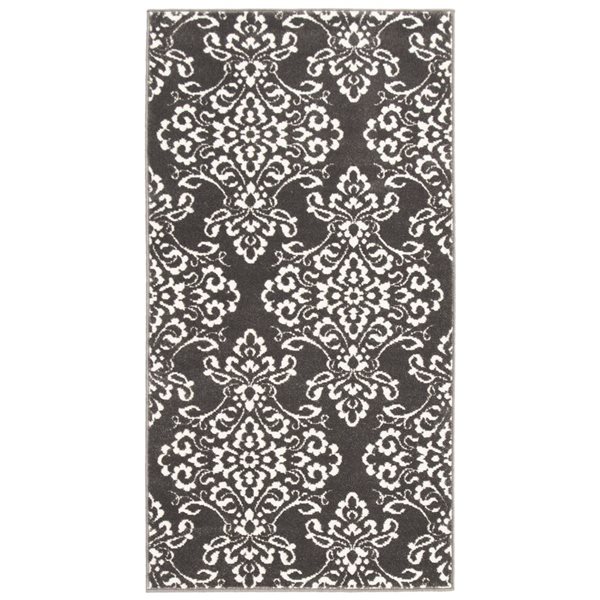 ECARPET Patty 2.75-ft x 5-ft Grey Rectangular Area rug