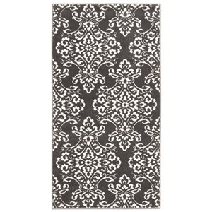 ECARPET Patty 2.75-ft x 5-ft Grey Rectangular Area rug