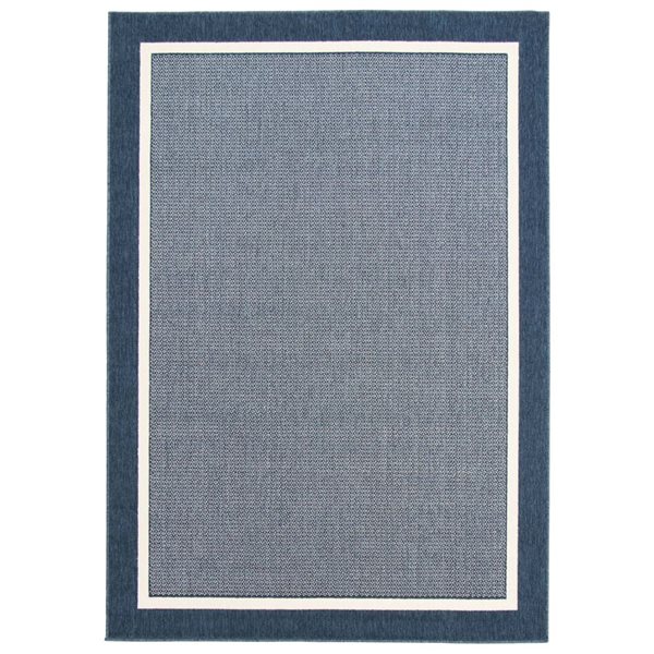 ECARPET Platinum 4-ft x 5.5-ft Blue Rectangular Area rug