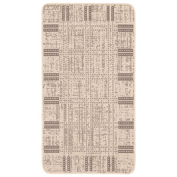 ECARPET Solea 2-ft x 4-ft Tan Rectangular Area rug