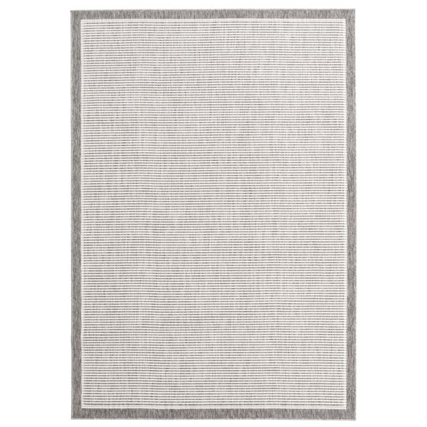 ECARPET Oxford 4.5-ft x 6.5-ft Grey Rectangular Area rug
