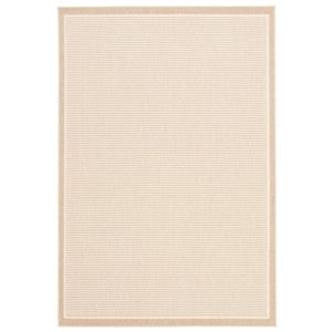 ECARPET Oxford 5.25-ft x 7.5-ft Ivory Rectangular Area rug