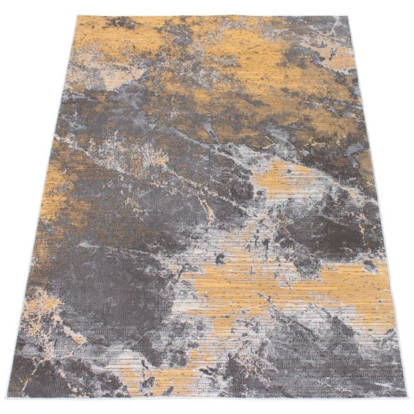 Tapis Sandstone par ECARPET rectangulaire gris de 5,25 pi x 7,25 pi