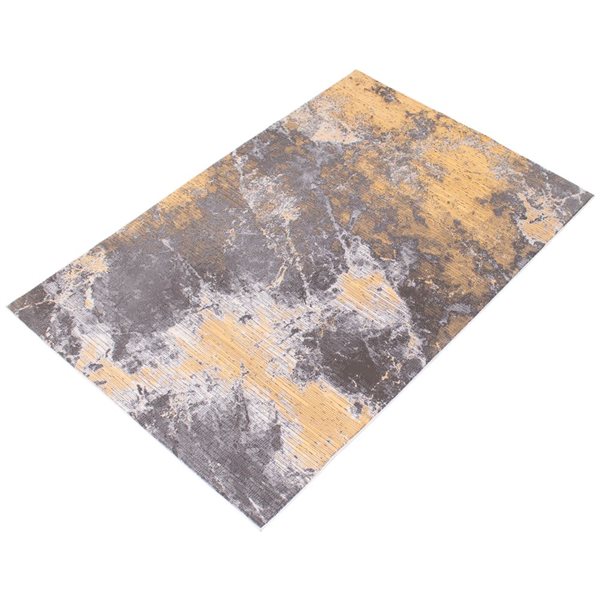 Tapis Sandstone par ECARPET rectangulaire gris de 5,25 pi x 7,25 pi