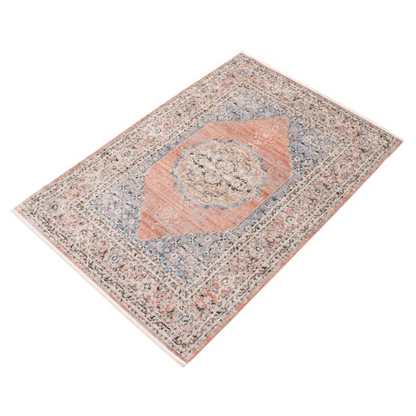 ECARPET Serena 5.25-ft x 7.25-ft Copper Rectangular Area rug