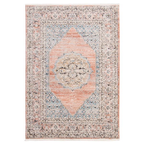 ECARPET Serena 5.25-ft x 7.25-ft Copper Rectangular Area rug