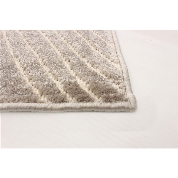 Tapis Vector par ECARPET rectangulaire taupe de 6,5 pi x 9,5 pi