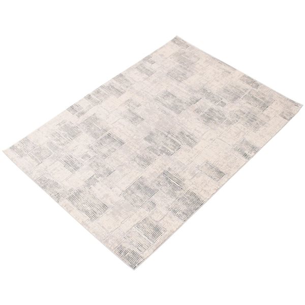 ECARPET Savannah 4-ft x 6-ft Grey Rectangular Area rug