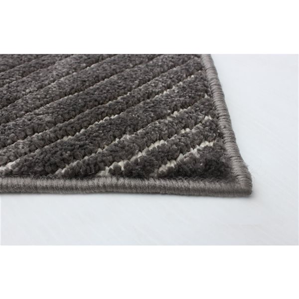 ECARPET Vector 6.5-ft x 9.5-ft Grey Rectangular Area rug