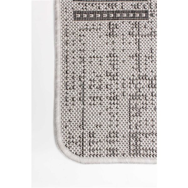 ECARPET Solea 3.25-ft x 4.5-ft Grey Rectangular Area rug