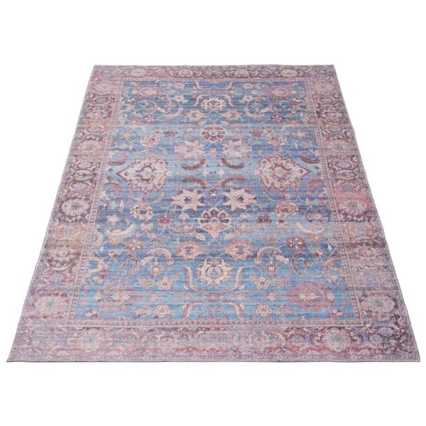 Tapis Sultan par ECARPET rectangulaire bleu de 7,75 pi x 10 pi