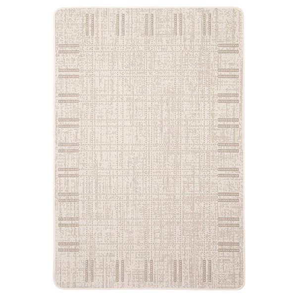 ECARPET Solea 3.25-ft x 4.5-ft Ivory Rectangular Area rug