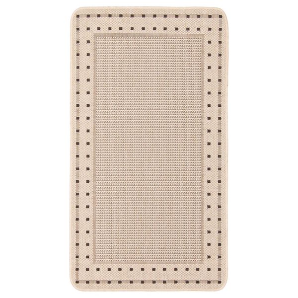 ECARPET Nadia 2-ft x 4-ft Tan Rectangular Area rug