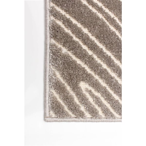 ECARPET Vector 2.75-ft x 5-ft Taupe Rectangular Area rug