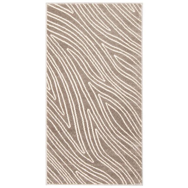 Tapis Vector par ECARPET rectangulaire taupe de 2,75 pi x 5 pi