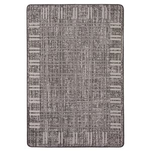 ECARPET Solea 3.25-ft x 4.5-ft Black Rectangular Area rug