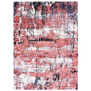 Tapis Morocco Marble par ECARPET rectangulaire rose de 5,25 pi x 7,25 pi