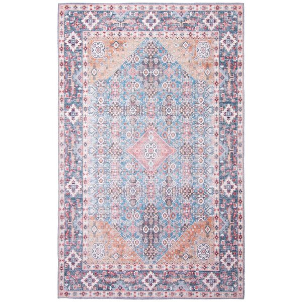 Tapis Senneh par ECARPET rectangulaire bleu de 7,75 pi x 10 pi