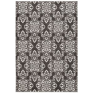 ECARPET Patty 6.5-ft x 9.5-ft Grey Rectangular Area rug