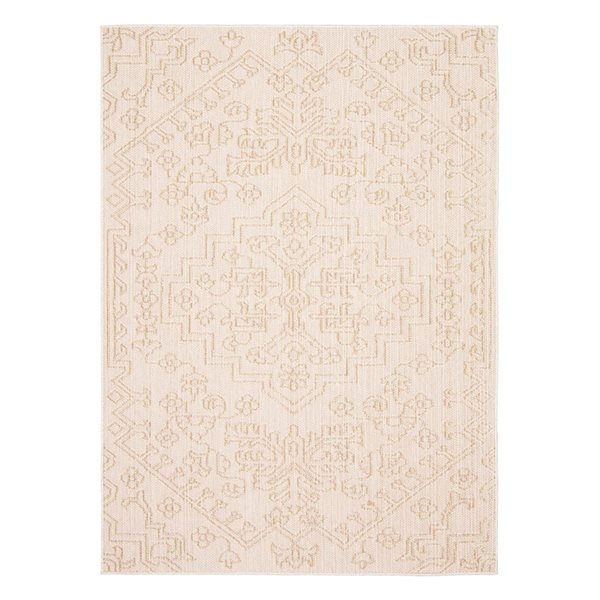 ECARPET Umbra 4-ft x 6-ft Taupe Rectangular Area rug